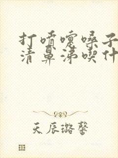 打喷嚏嗓子疼流清鼻涕吃什么药