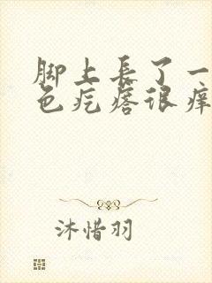 脚上长了一些红色疙瘩很痒