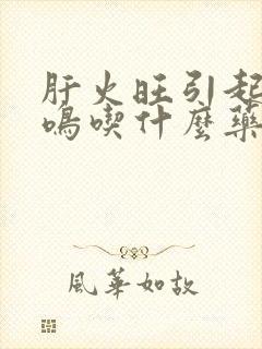 肝火旺引起的耳鸣吃什么药好