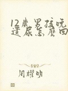 12岁男孩晚上遗尿怎么回事