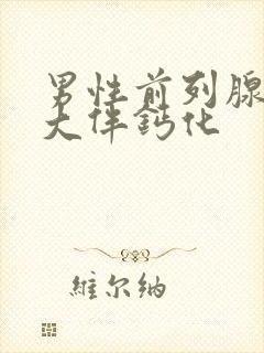 男性前列腺一度大伴钙化