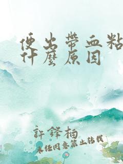 便出带血粘液是什么原因