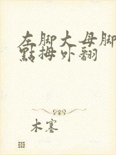 左脚大母脚趾有点拇外翻