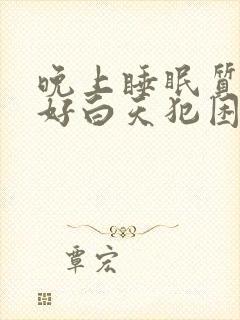 晚上睡眠质量不好白天犯困没精神