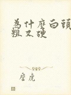 为什么白头发又粗又硬