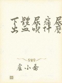 下体尿痛尿频还出血吃什么药