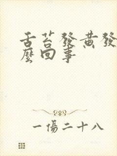 舌苔发黄发白怎么回事