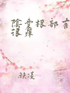 阴囊根部有疙瘩很痒