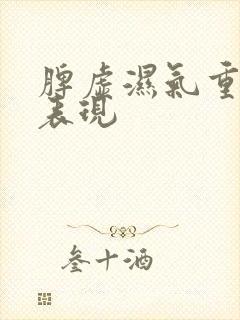 脾虚湿气重症状表现