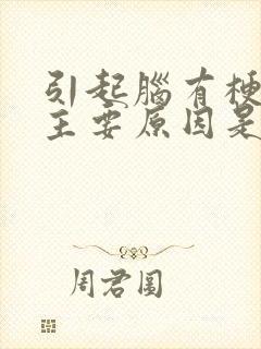 引起脑有梗塞的主要原因是什么