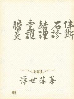 胆囊结石伴胆囊炎护理诊断