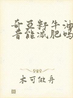 奇亚籽牛油果奶昔能减肥吗