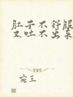 肚子不舒服想吐又吐不出来是怎么回事