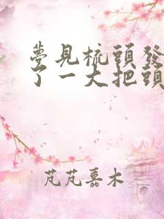 梦见梳头发时掉了一大把头发