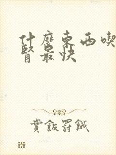 什么东西吃了补肾最快