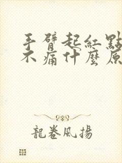 手臂起红点不痒不痛什么原因