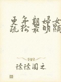 更年期妇女骨质疏松最明显的症状