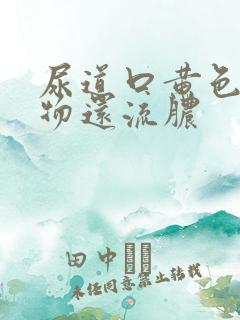 尿道口黄色分泌物还流脓