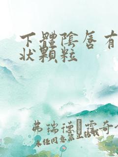 下体阴唇有肉粒状颗粒