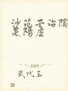 沙苑子治阴虚还是阳虚