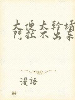 大便太干堵在肛门拉不出来怎么办