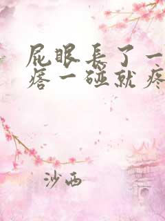 屁眼长了一个疙瘩一碰就疼