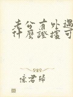 老公有外遇需要什么证据可以起诉