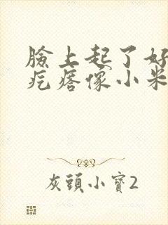 脸上起了好多小疙瘩像小米粒怎么治