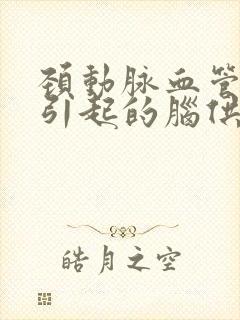 颈动脉血管斑块引起的脑供血不足