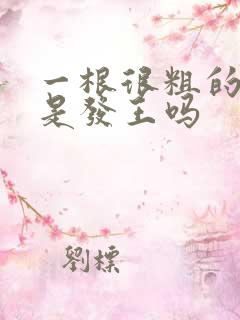 一根很粗的头发是发王吗