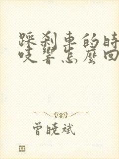 踩刹车的时候吱吱响怎么回事