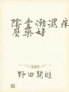 阴囊潮湿痒用什么药好