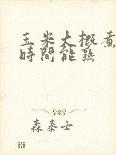 玉米大概煮多长时间能熟