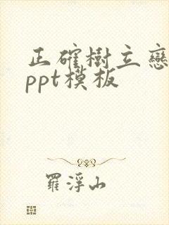 正确树立恋爱观ppt模板