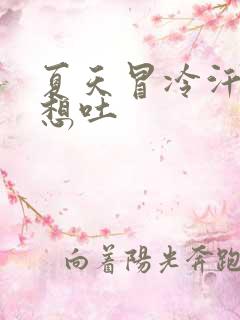 夏天冒冷汗头晕想吐