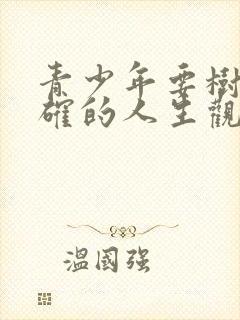 青少年要树立正确的人生观和价值观