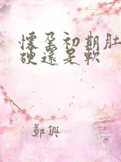 怀孕初期肚子是硬还是软