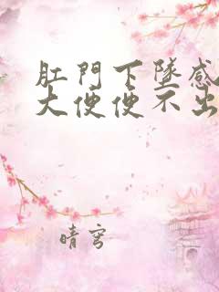 肛门下坠感老想大便便不出来