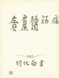 左肩膀筋痛是什么原因