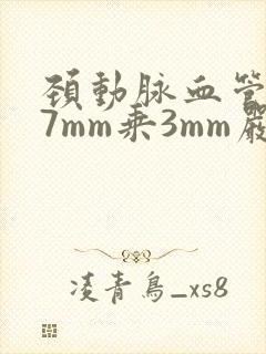 颈动脉血管斑块7mm乘3mm严重吗