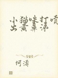 小猫咪打喷嚏喷出黄鼻涕