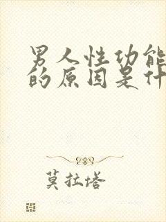 男人性功能下降的原因是什么