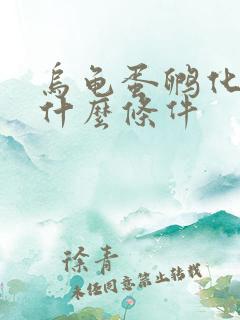 乌龟蛋孵化需要什么条件