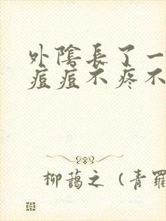 外阴长了一个硬痘痘不疼不痒