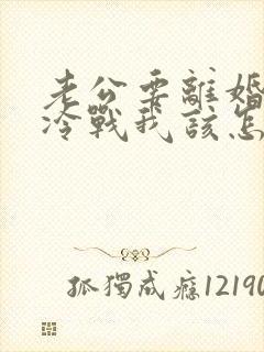 老公要离婚跟我冷战我该怎么办