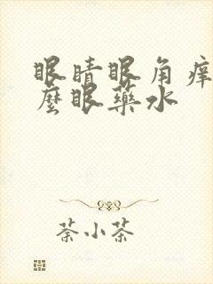 眼睛眼角痒用什么眼药水