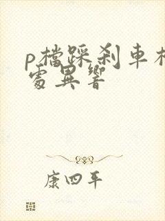 p档踩刹车档把处异响