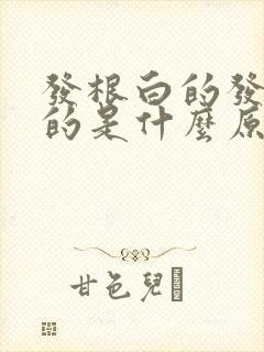 发根白的发尖黑的是什么原因