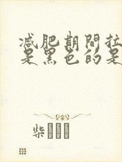 减肥期间拉的屎是黑色的是什么原因