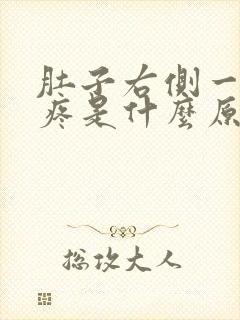 肚子右侧一动就疼是什么原因